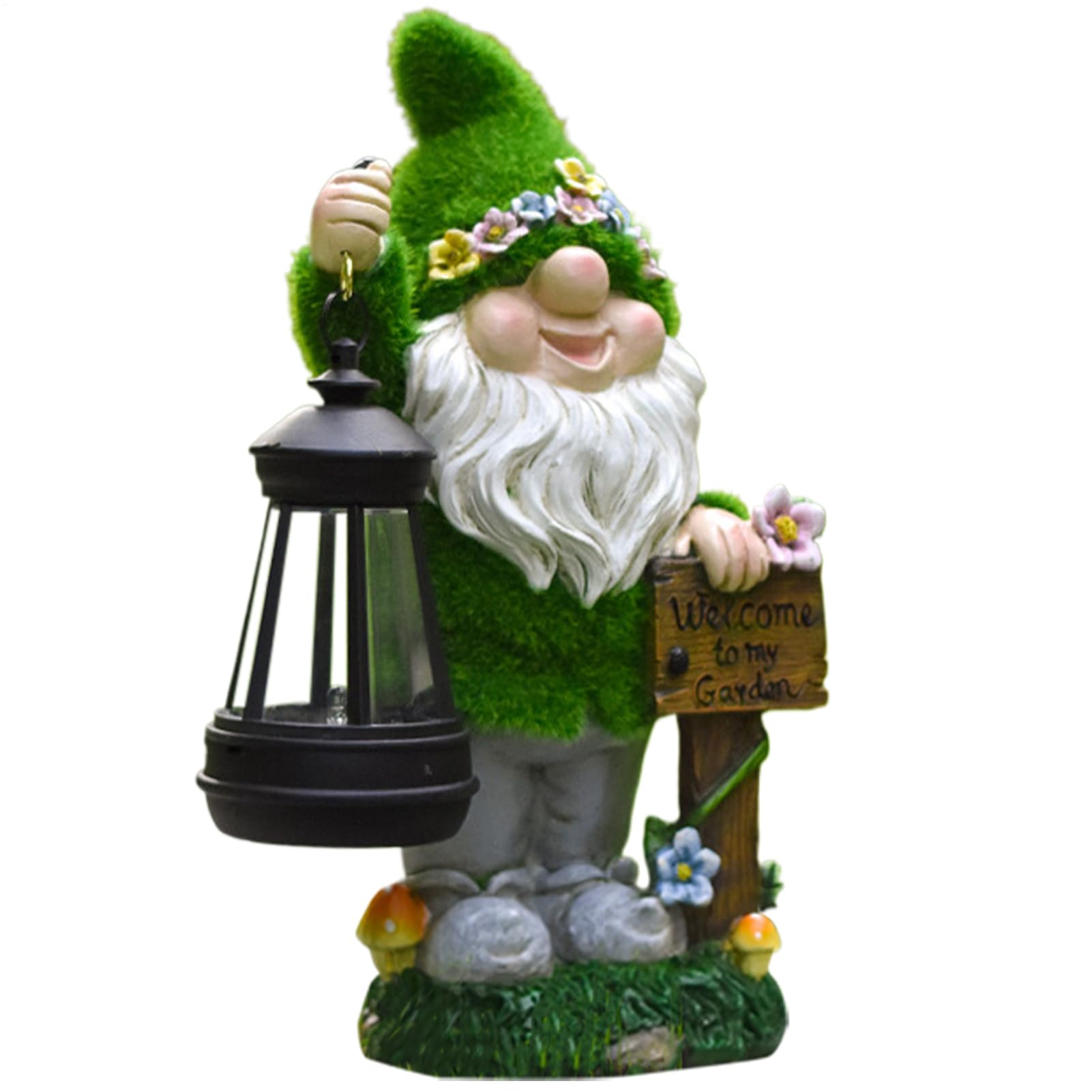 Gnome da giardino solare, decorazione solare degli gnomi per esterni | Luci della figurina all'esterno, luci del percorso del paesaggio per i mar