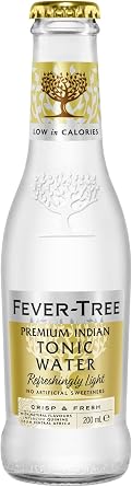 FEVER-TREE Premium Indian Tonic Water - Perfect for a GandT Aromatic Mixer Award Winning Clean Refreshing Taste and Aroma Made with Quinine and Oils from Mexican Bitter Oranges - 24 x 20cl Bottles