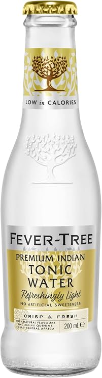 FEVER-TREE Premium Indian Tonic Water - Perfect for a GandT Aromatic Mixer Award Winning Clean Refreshing Taste and Aroma Made with Quinine and Oils from Mexican Bitter Oranges - 24 x 20cl Bottles