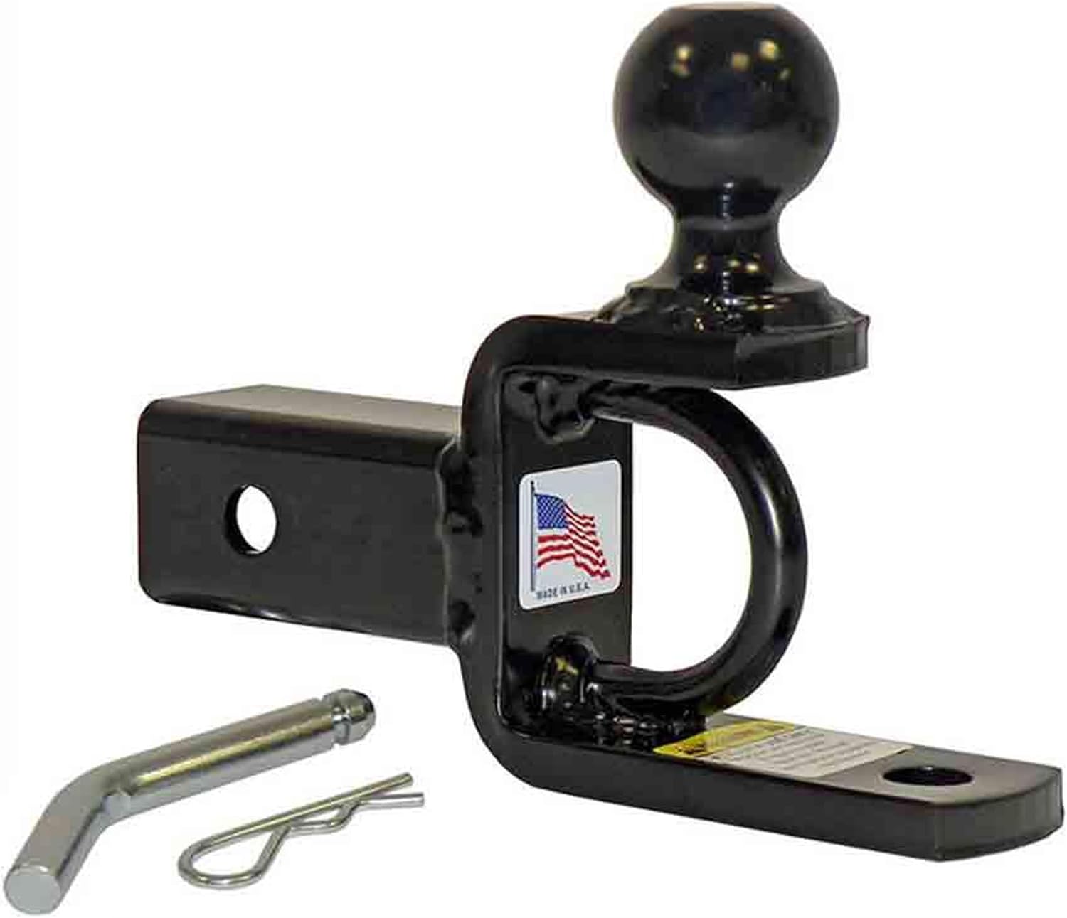Rigid Hitch, ATV Ball Mount,2in. Receiver,2in. Ball,with Pin/Clip, Ball Diameter 2 in, Model# ATV-2