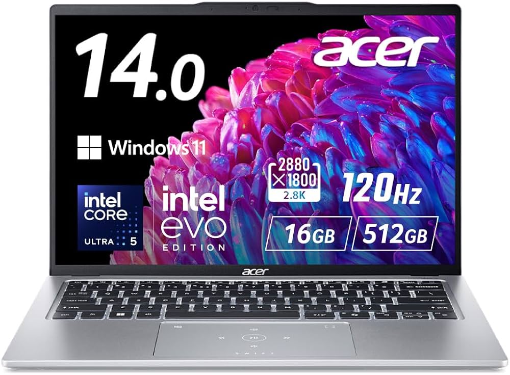 Amazon.co.jp: Acer ノートパソコン Swift Go 14 Core Ultra 5 16GB