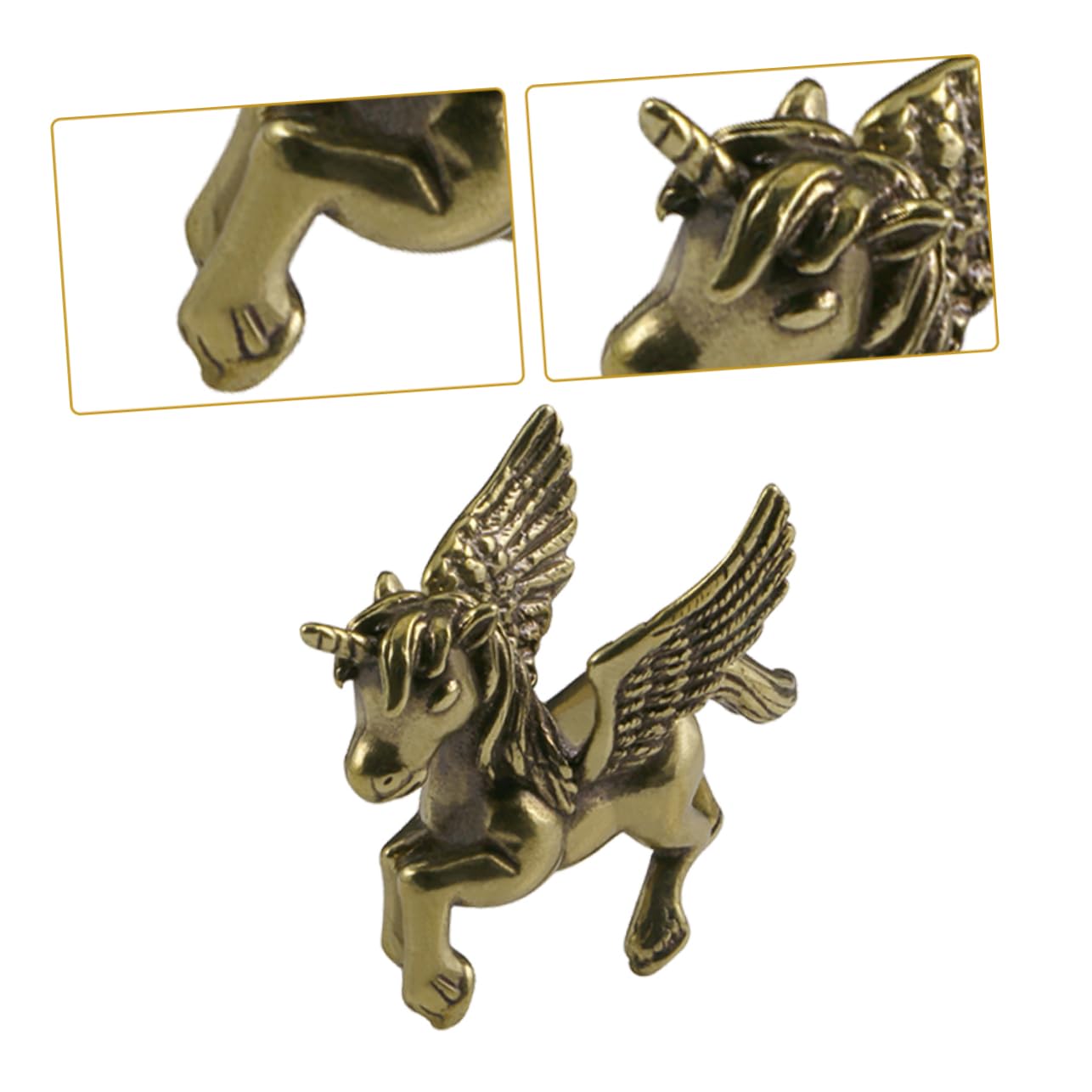 5stücke Brass Statue Vintage Miniature Einhorn Figurine Für Schreibtischdekoration Langlebig Und Als Für Zuhause