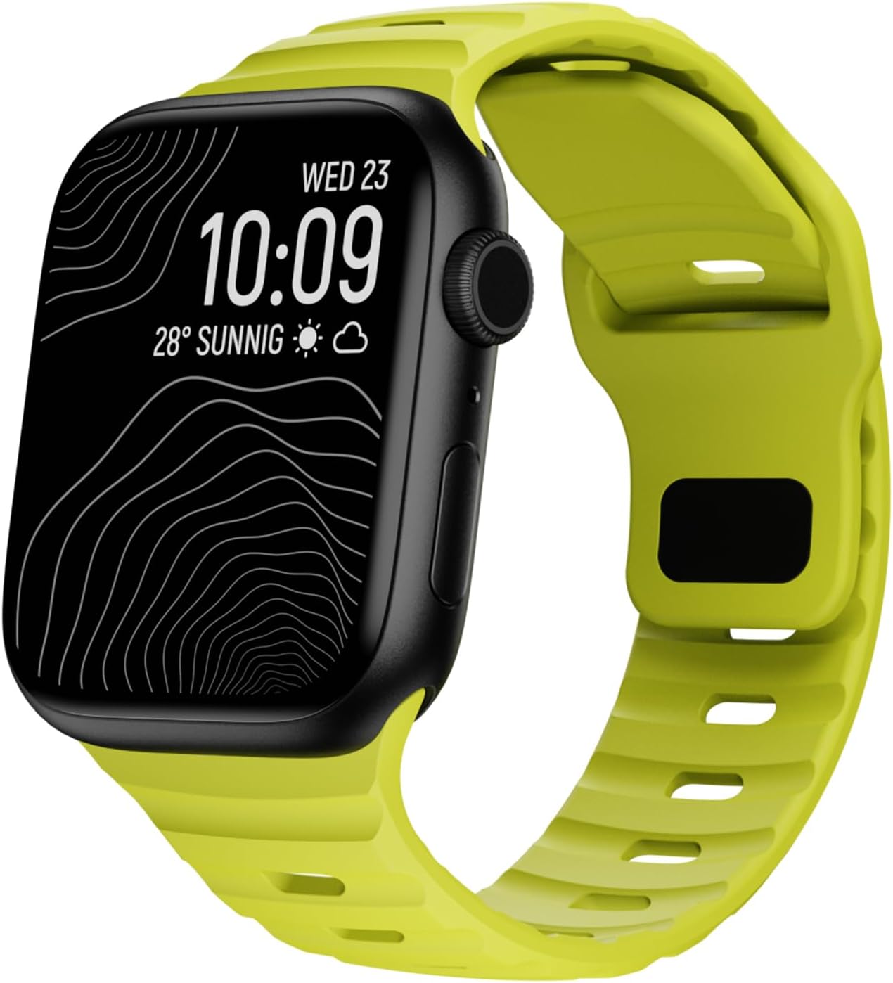 Soft Silicone Waterproof Strap Compatible with Apple Watch Ultra Band 49mm 46mm 45mm 44mm 42mm 41mm 40mm 38mm,Men Women Sport Bands for iWatch Series 10 9 8 7 6 5 4 3 2 1 SE Ultra
