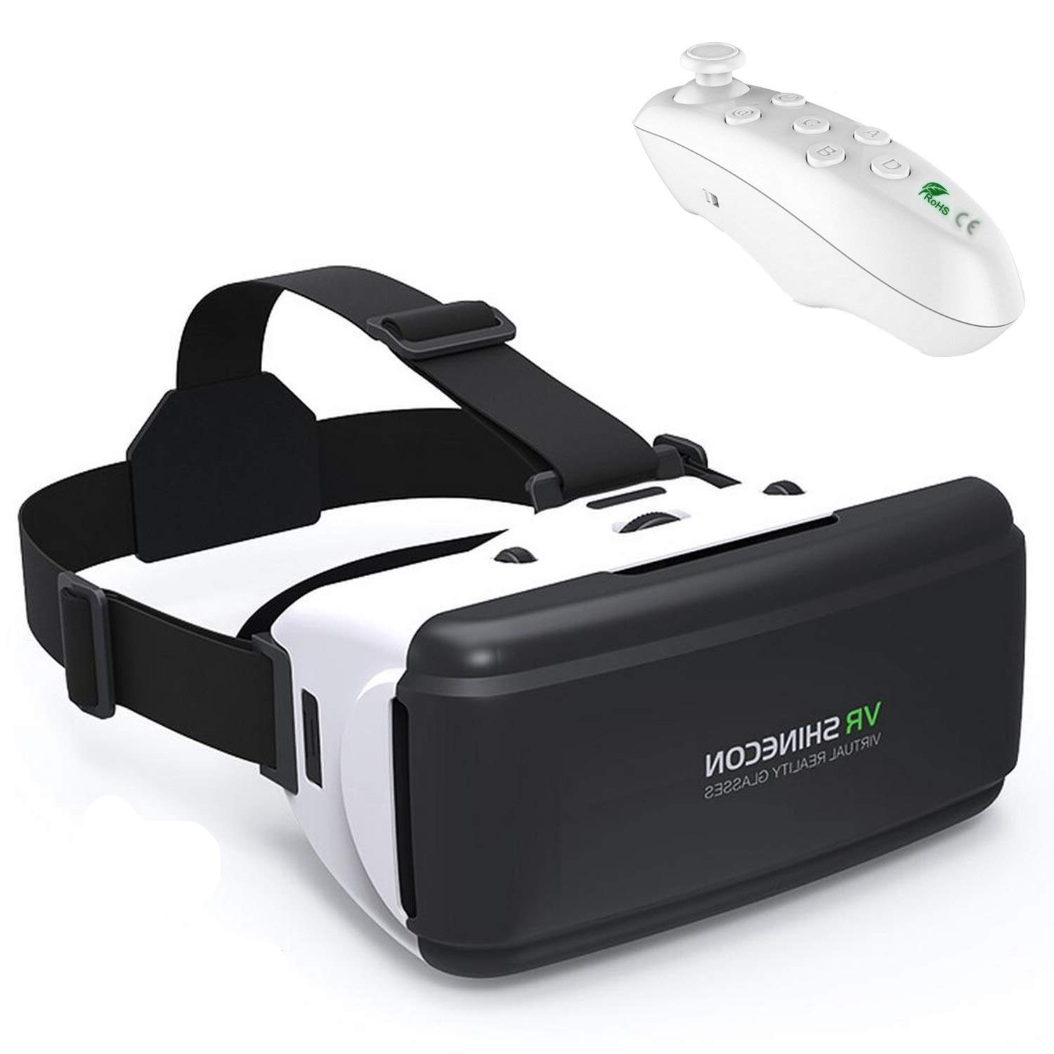 3D Headset VR Glasses 360°Movie Game Viewer w/Remote Teen Boy Girl Adult Gift, Compatible for iPhone