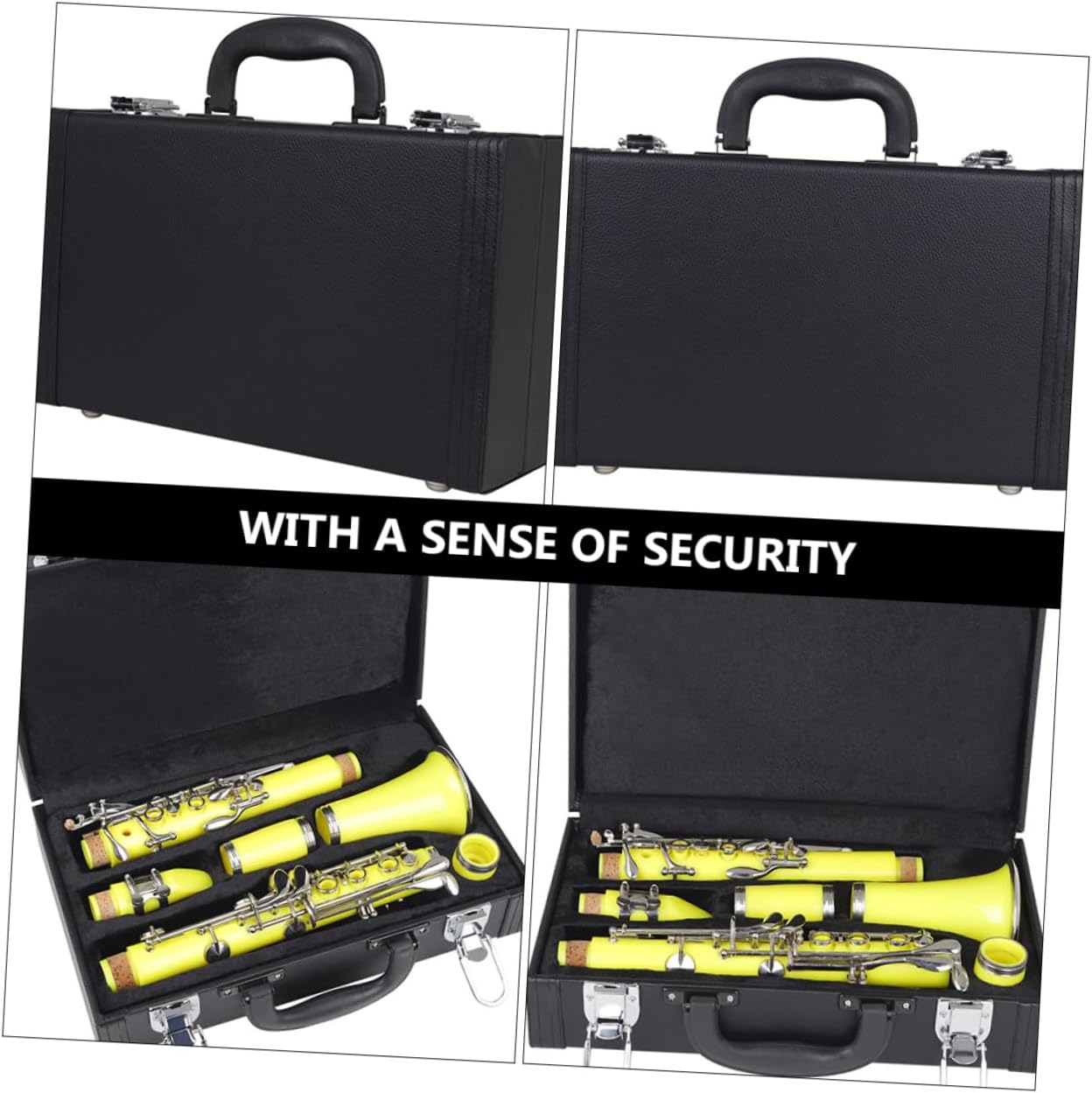 Leather Clarinet Case Sax Bag Storage Container Box for Clarinet Accessory