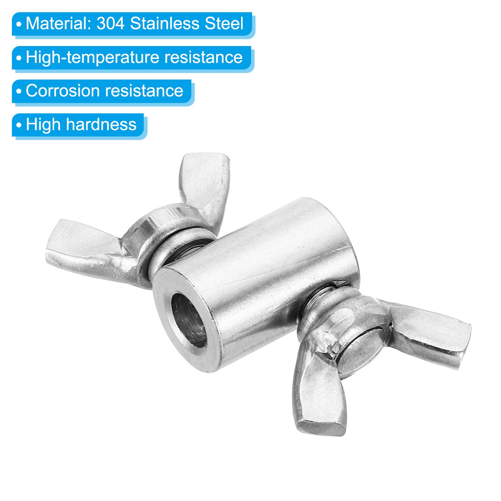 Agrafes Câble PATIKIL - Lot De 6 En Inox 304 - Pour Cordes Et Câbles 5mm - Avec Vis M5