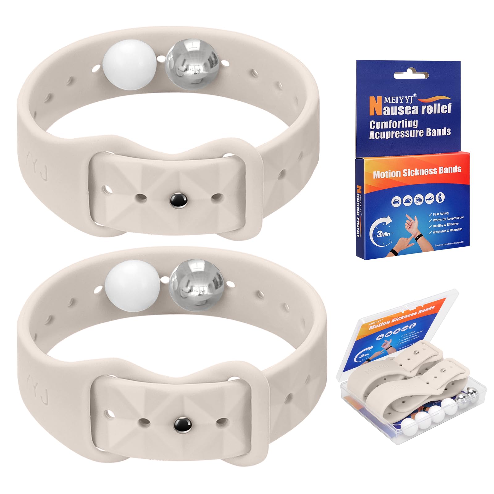 Motion Sickness Bracelets Acupressure Nausea Bands for Adult and Kids — Amazon image 11