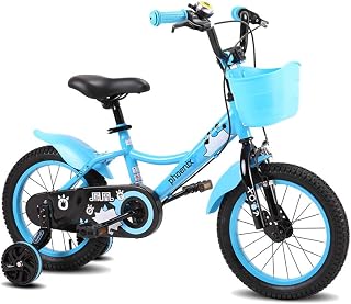 FUFU Children's Bicycle-14 Inches-boys And Girls-with Training Wheels And Roller Coaster Brakes-blue
