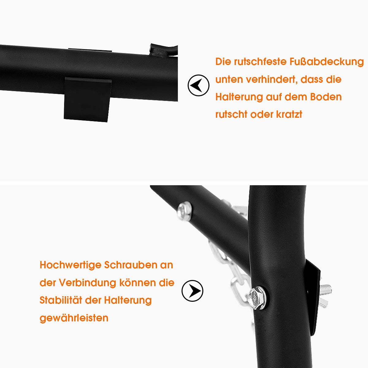 GOPLUS Metalowy stelaż hamaka, do użytku na zewnątrz, obciążenie do 200 kg, pasuje do hamaków od 2,75 m do 3,6 m, stelaż XXL do ogrodu, na podwórko, balkon, taras, czarny
