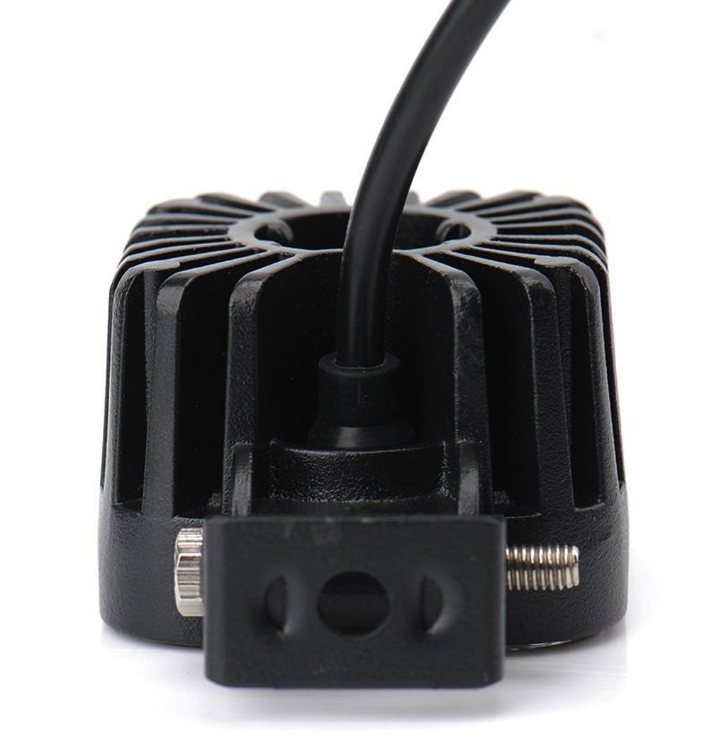 Leetop 4X 12W Carré Feux de Travail à LED Projecteurs Hors Route Projecteur 10V-30V Feux Arrière Lumières Supplémentaires Phare pour Tracteur SUV,UTV,ATV