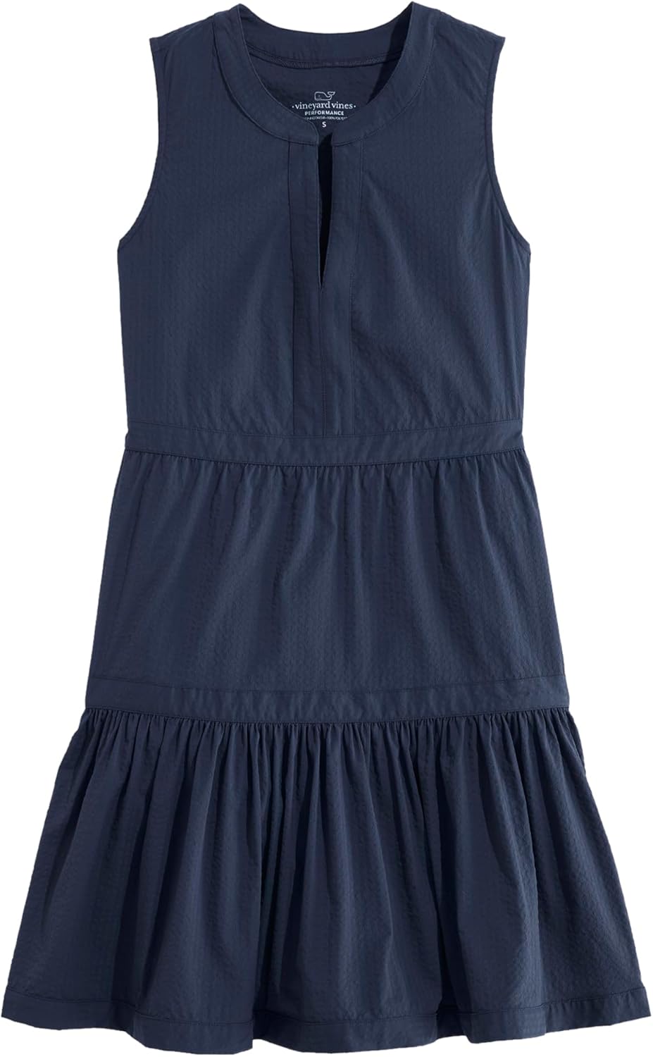 Vineyard Vines Women's Harbor Seersucker Tiered Dress