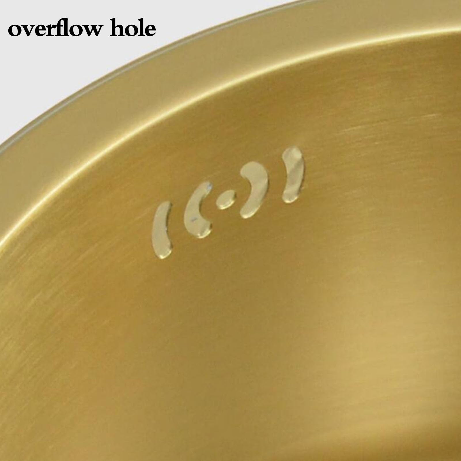 Lavello Da Cucina In Acciaio Inossidabile Dorato Lavastoviglie Da Bancone Bar Lavabo Tondo Piccolo Da 32/36/40 Cm Lavello Sopra E Sottopiano Ad Una Vasca(40 * 40cm)