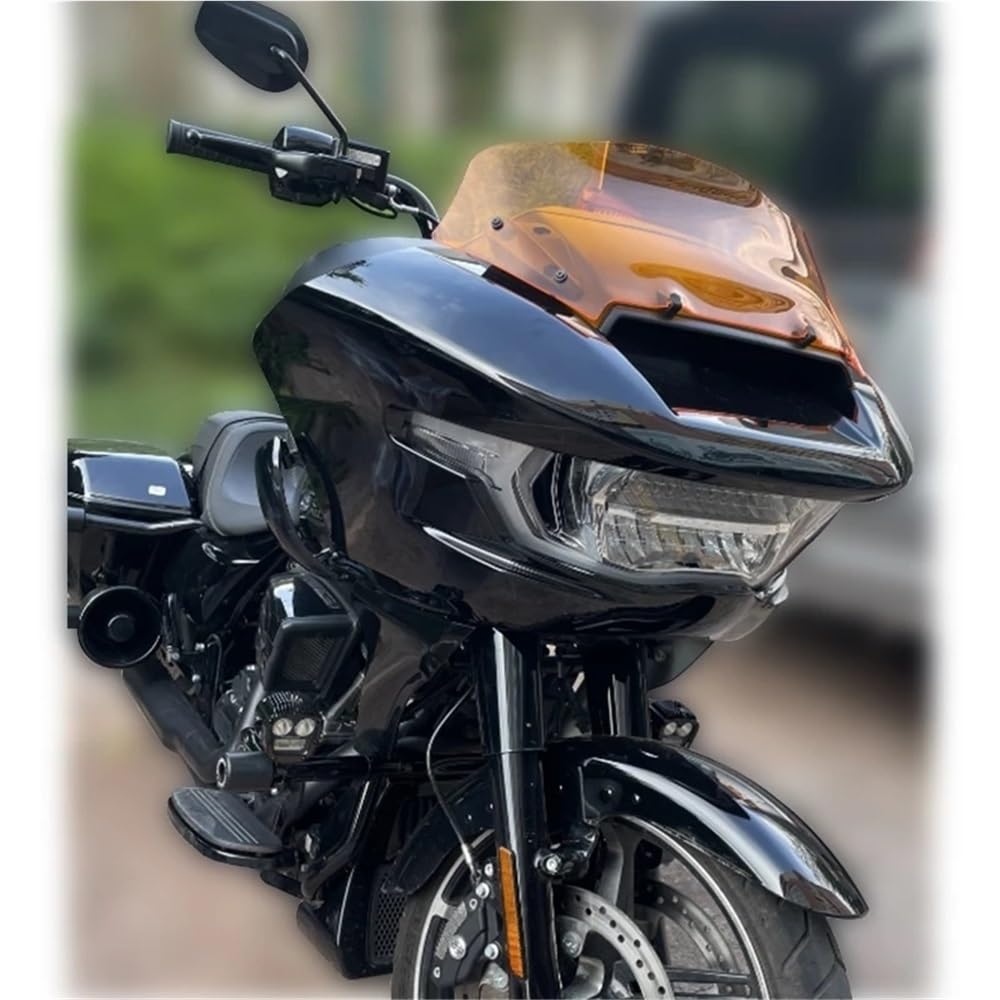 Windschild Motorradzubehör 9" Wave Windschutzscheibe Bunte Windschutzscheibenschrauben für Touring CVO 121 117 für Road Glide ST FLTRXSE