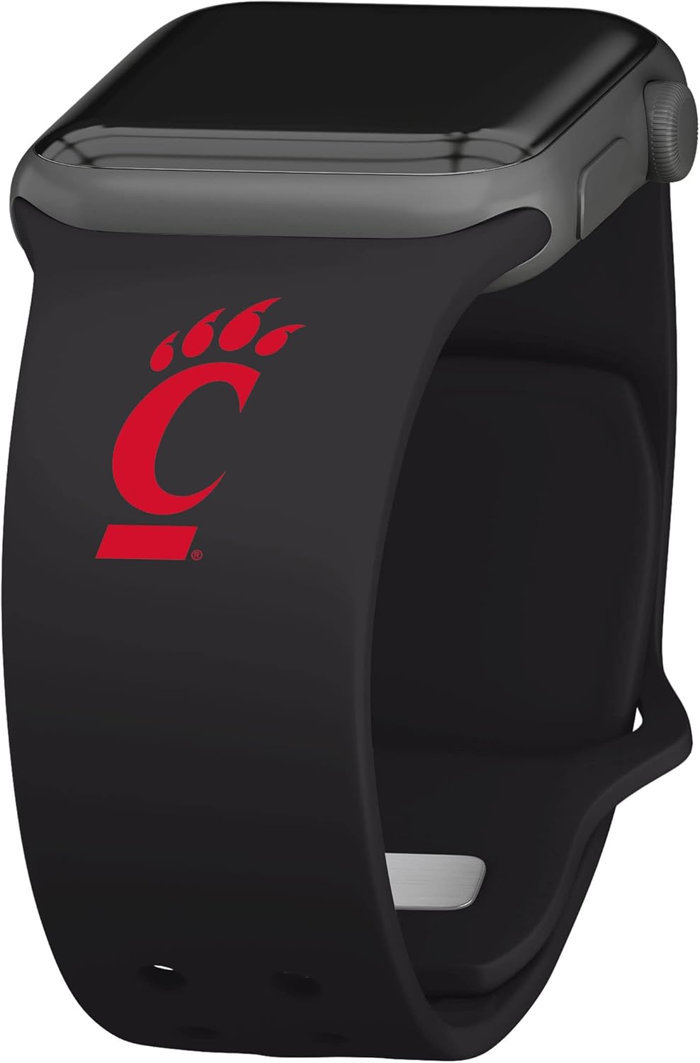 Affinity Bands Cincinnati Bearcats Silicone Sport Band compatible with Apple Watch