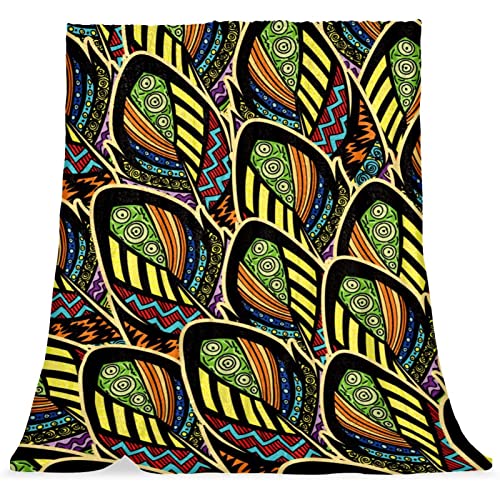 Couvre-lit moelleux et confortable style plumes ethniques rétro - 2