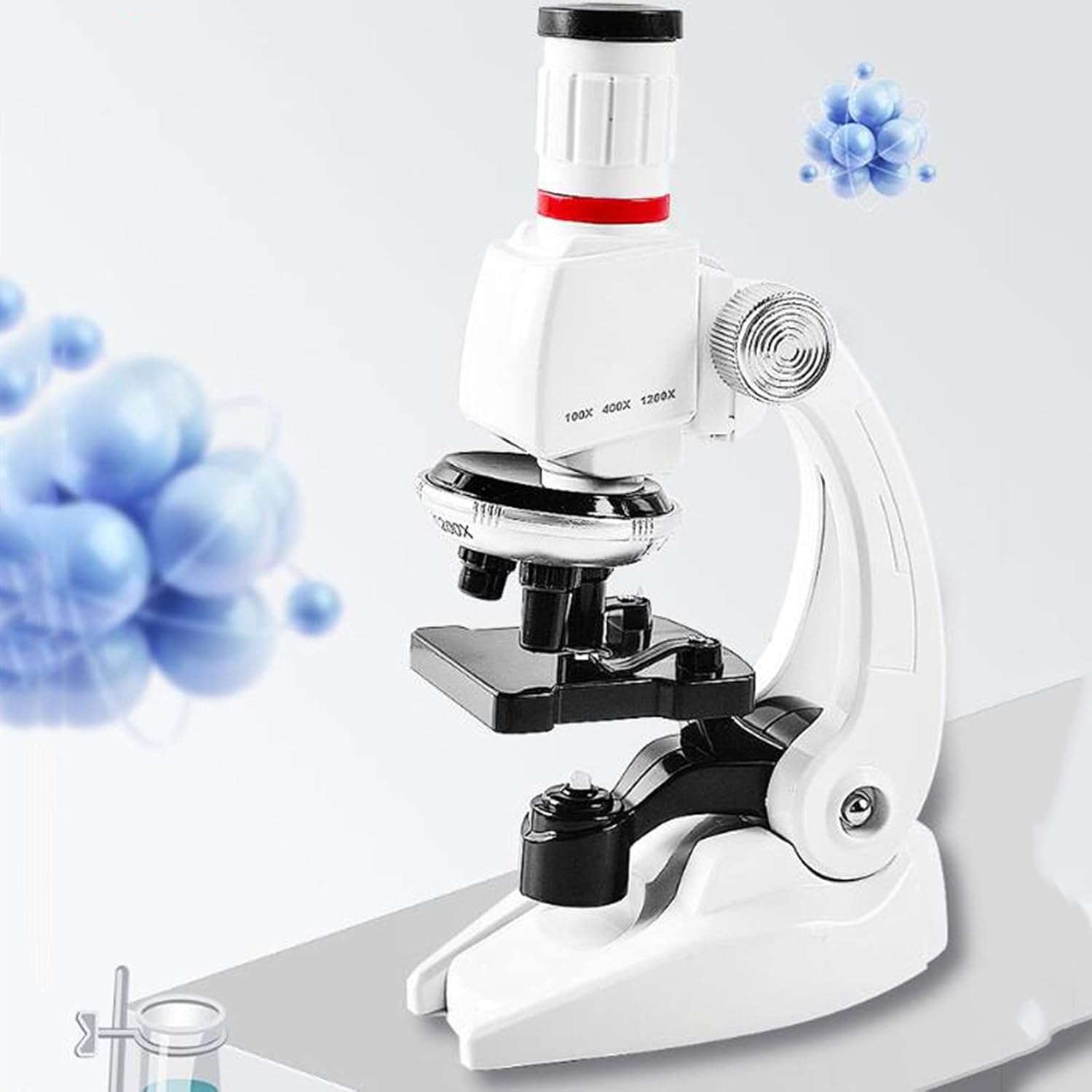 Monocular Optical Microscope Prepared Slides for Beginners Full Kit Accessories (Size : 12 specimens) (Optical Eyepiece 36 specimens)