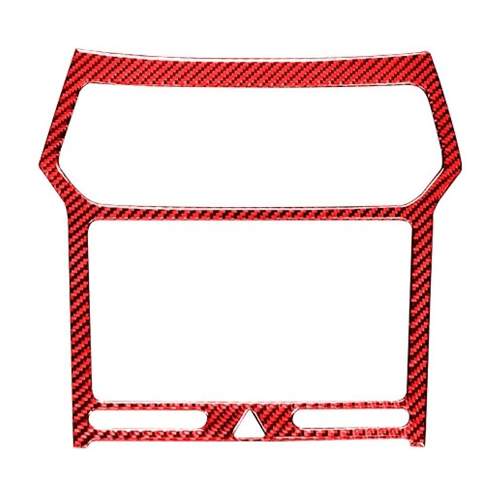 Carbon Fiber Compatible for Explorer 2013-2019 Car Accessories Car Central Air Outlets Navigations Panel Decorative Frame Sticker Decal(TYPE1)