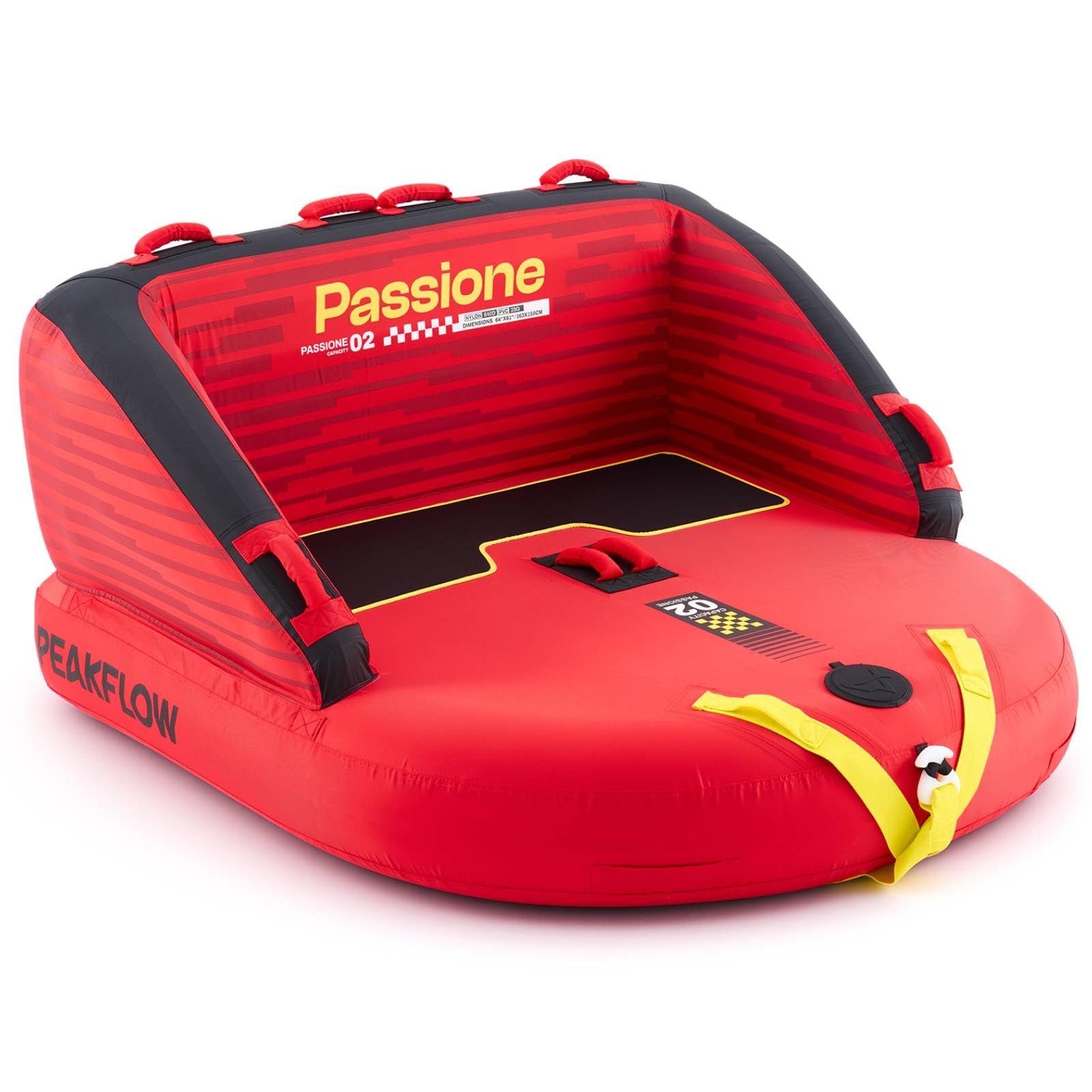 PEAKFLOW Towable Tube,Boat Tube,1-3 Rider Models,Tubes for Boating,PVC Liner and Full Nylon Cover,Stable for Kids &amp; Adults,Lake &amp; Ocean Fun