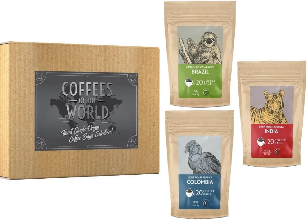 Coffee Bags Gift Selection COFFEES OF THE WORLD 60 Coffee Bags 3