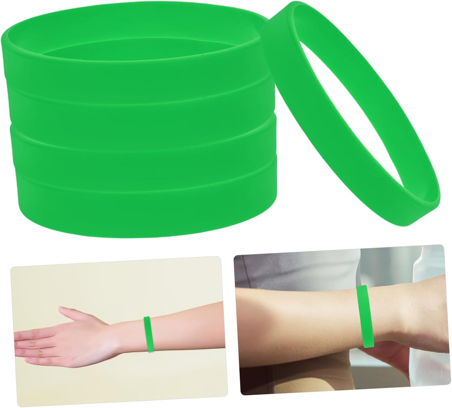 BESPORTBLE Bracelet Wristband Blank Wristbands Bracelet Bulk Colored Wrist Band Plain Wrist Band Elastic Wristband