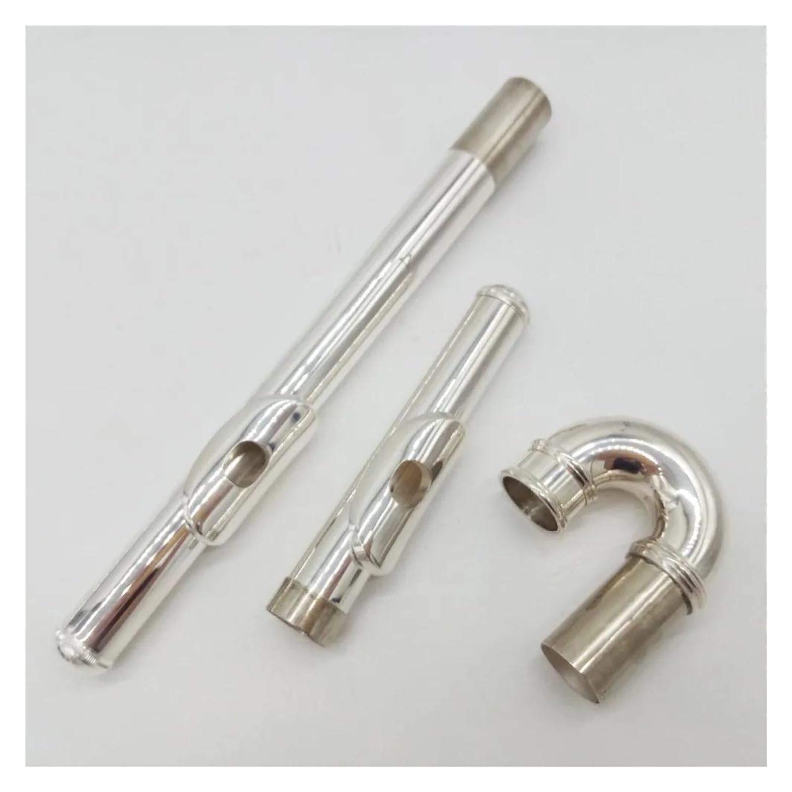 Flauti Placcati In Argento Strumento Per Studenti Flauti Con Testata Curva 16 Fori Chiusi Chiave E Con Custodia Flauto Traverso Kit