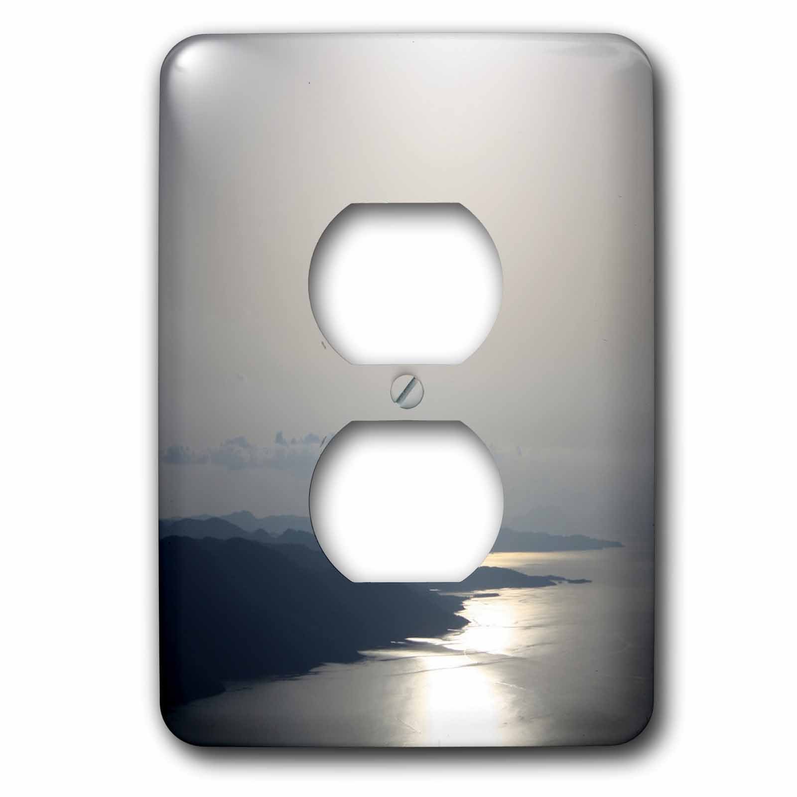 Cache-prise gris argenté motif évasion marine 3dRose lsp_214068_6 pour chambre