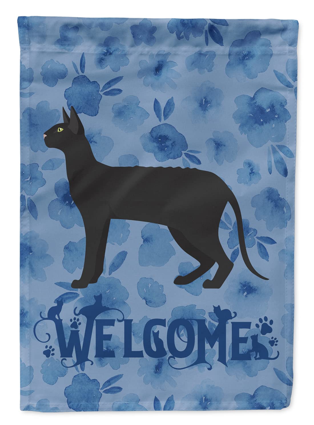 Drapeau chat Cornish Rex multicolore pour la décoration du jardin