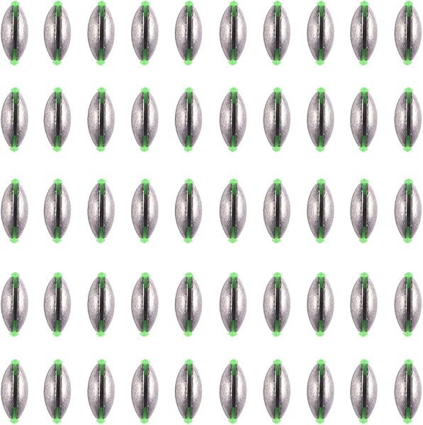 SagaSave 50pcs Fishing Weights with Plastic Core