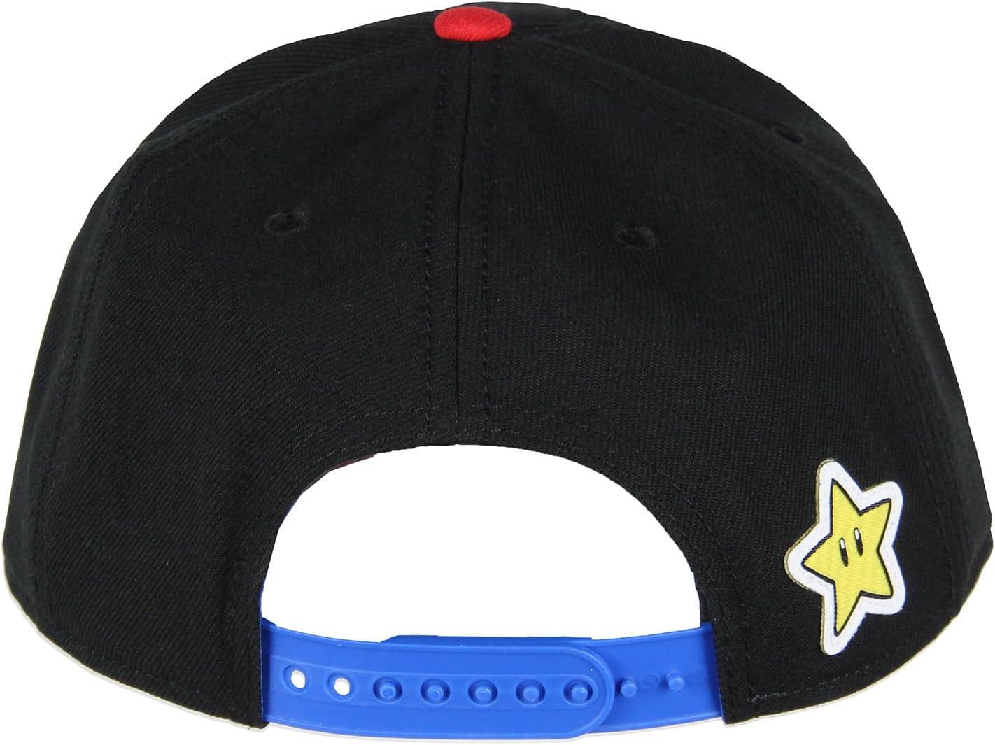 Bioworld Nintendo Super Mario Hat | Embroidered Mario Adjustable Snapback Cap | Adult Unisex Baseball Cap - Navy Blue/Red - Image 6