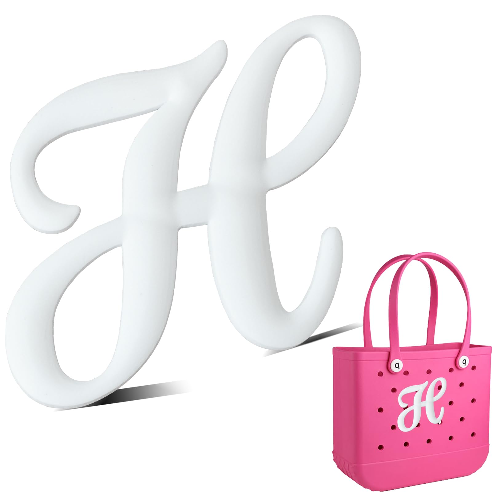 HMGES Letter Charms for Bogg Bag/Simply Southern Universal,Decorative Alphabet Insert Accessories for Bogg Rubber Beach Tote Bag,DIY Your Name