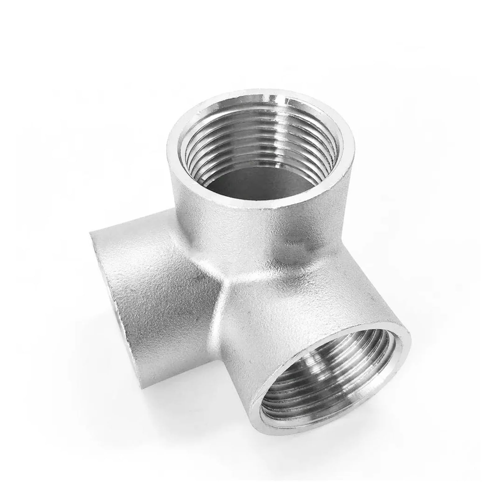 LIUCH 1/4" 3/8" 1/2" 3/4" 1" 1-1/4" 1-1/2" 2" Femmina 3 4 5 Modi Angolo Croce in Acciaio Inox 304 Raccordo Connettore Acqua Gas(4 Ways,BSPT Female_2")
