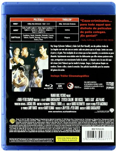 Tango Y Cash Blu-Ray con calidad visual remasterizada y audio multilingüe restaurado 3