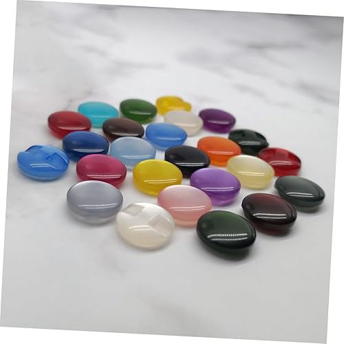 Miniatura 9 de SEWACC Cesta en forma de hongo, 100 unidades, botones de costura, botones de perlas de color caramelo, accesorios de ropa, botones hechos a mano,