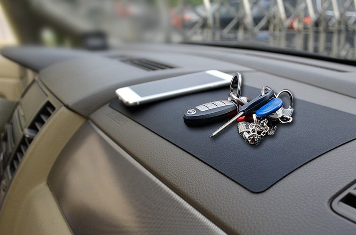 XfayNon-slip Silicone Car Dashboard Sticky Pad Anti Slip Mat Adhesive Mat for Mobile Phones, Glasses, Keys, Coins, Electronic Devices size:27cm*15cm