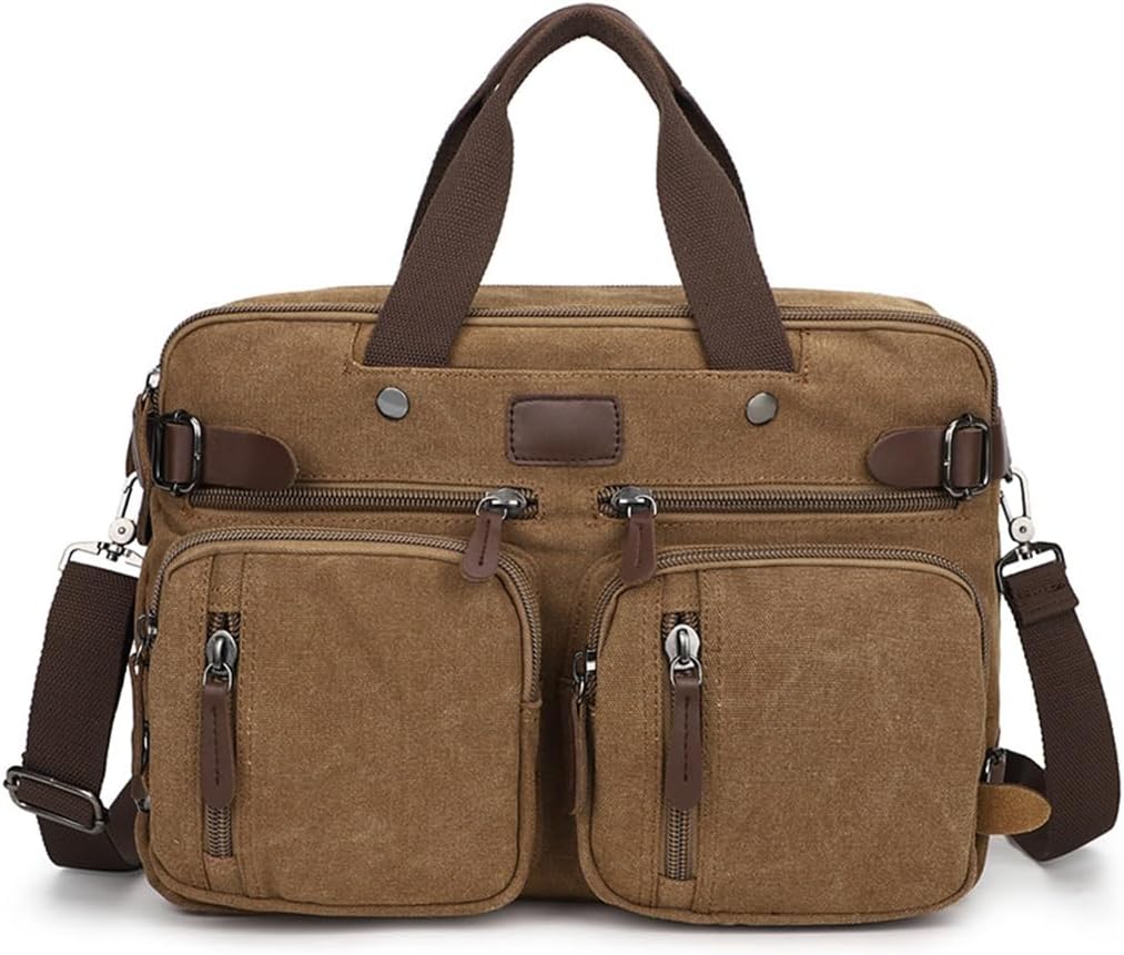 Men's Casual Canvas Satchel Single Shoulder Cross Bag Retro Outdoor Portable