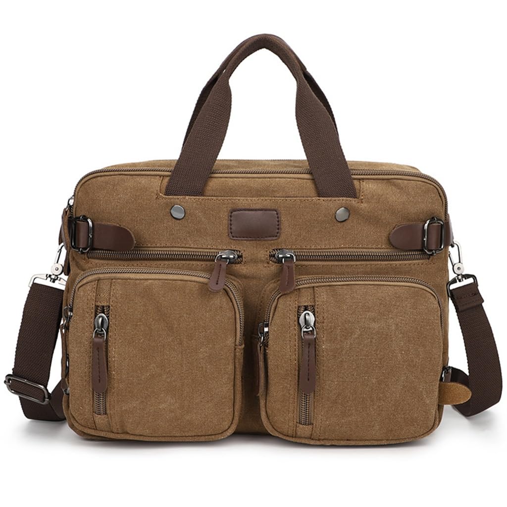 Sac à bandoulière en toile robuste contre l'usure, sac portable rétro multipoche