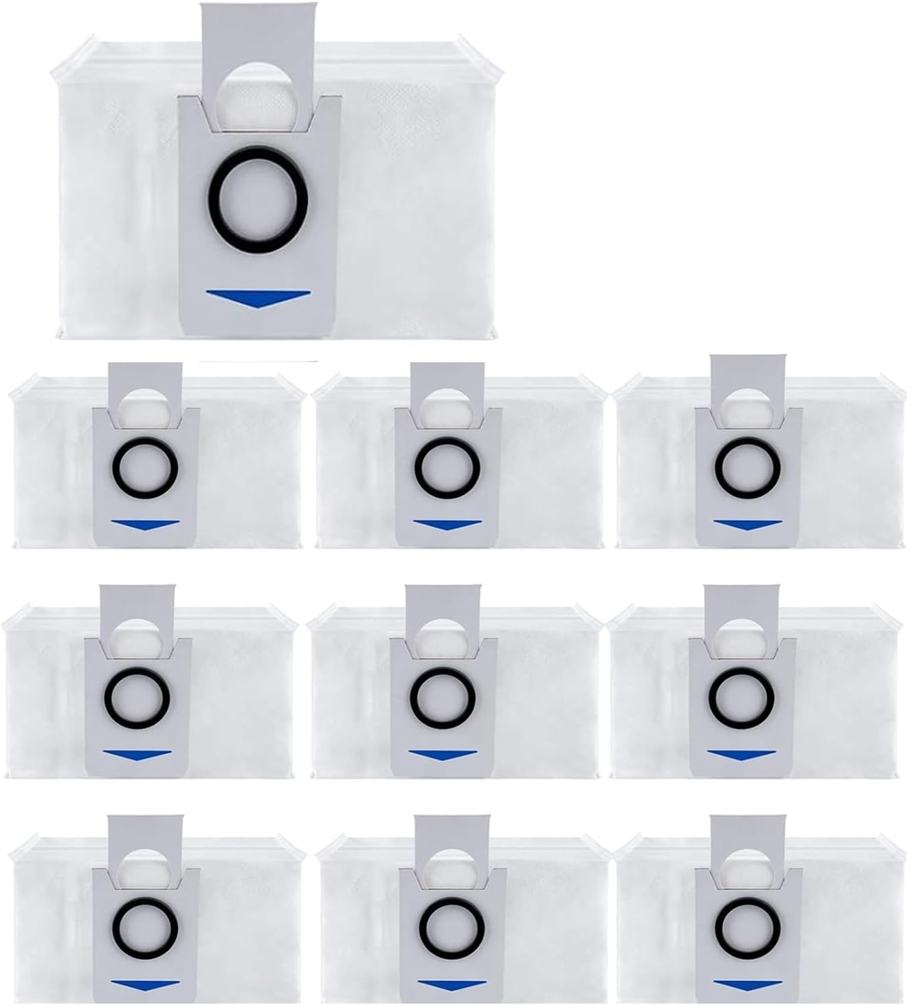 10 Pack Replacement Vacuum Cleaner Bags for ECOVACS DEEBOT X1 Omni T10 T20 Turbo Robot Vacuum Cleaner Accessories