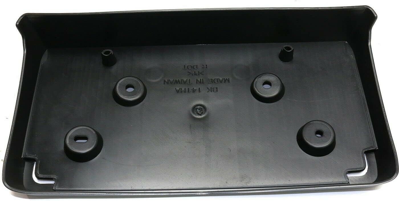 DAT AUTO PARTS Front License Plate Bracket Replacement for 2010-2013 Buick Lacrosse & 2010 Buick Allure (Canada), Black Textured PP Plastic, GM1068147 25798619