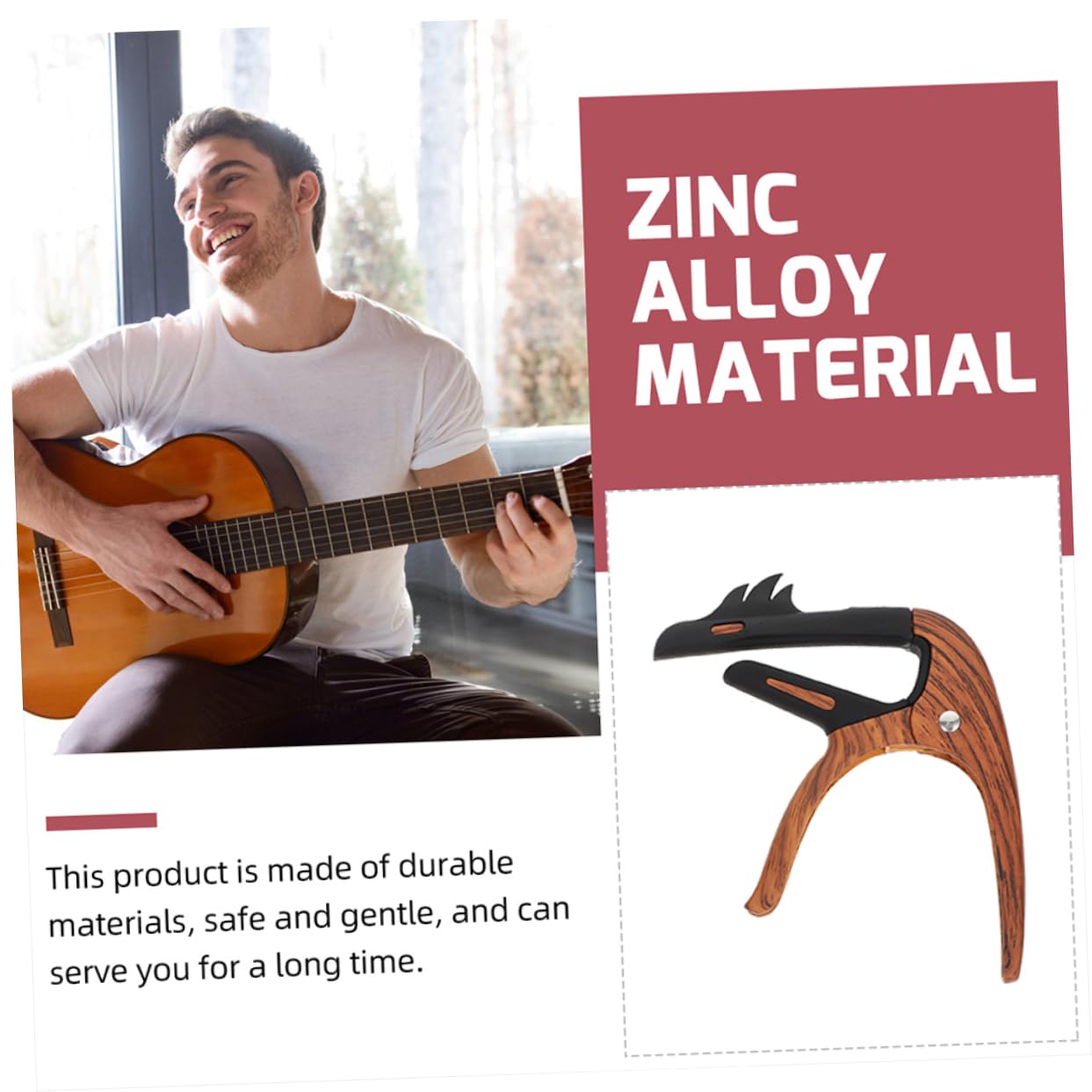 Toyvian 5stücke Gitarre Kapodaster Aus Zinklegierung Tragbarer Modifizierter Clip Für Akustik Und Folk-gitarren Für Anfänger Und Profis Schützt Die Saiten Und Liefert Präzisen
