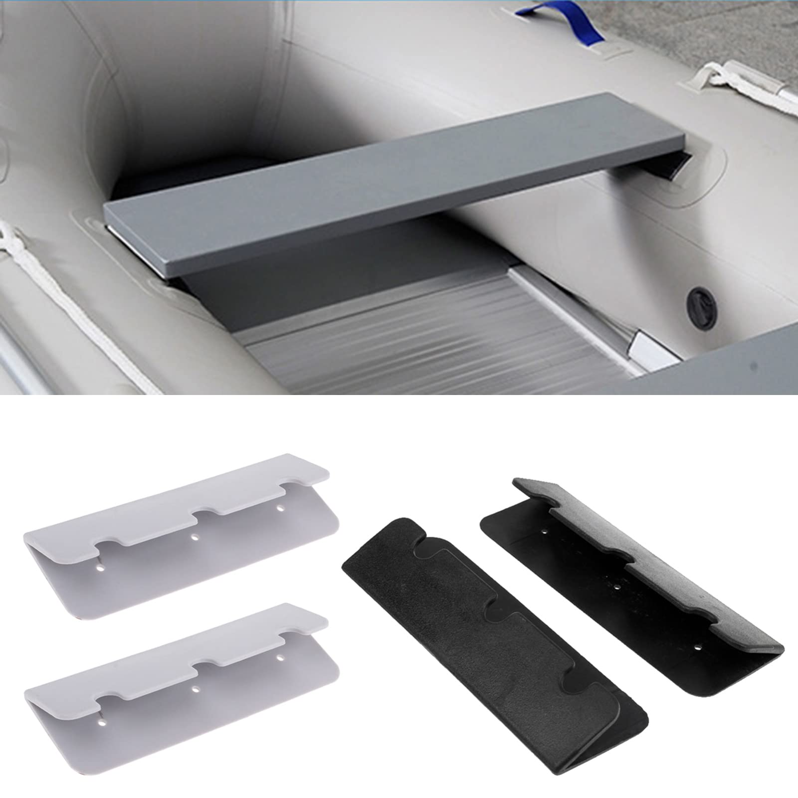 2Pcs Portable Boat Seat Hook Clip Replacement Inflatable Boat Seat Hook Holder Bracket PVC Yacht Hook Holders For Canoes Boat Seat Hook Clip Boat Seat Holders Boat Seat Hook Boat Seat Brackets