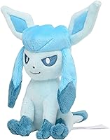 Vista 1 de Pokemon Center: Sitting Cuties: Glaceon Plush # 471 - Generación 4-6 pulgadas