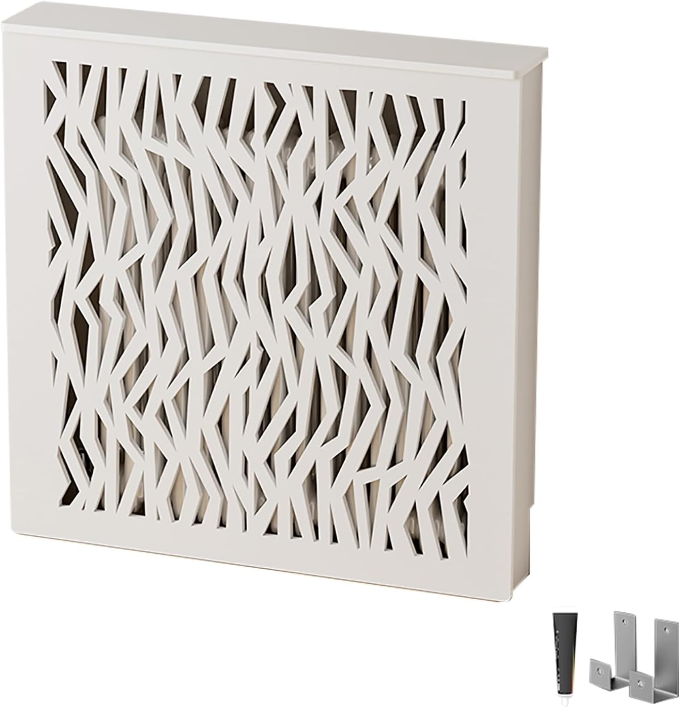 Modern Radiator Cover Steam Radiator Shelf Decoration to Hide Cluttered Pipes, for Home Living Room Bedroom Office Heating Cabinet(100x90x25cm/39x35x10in)