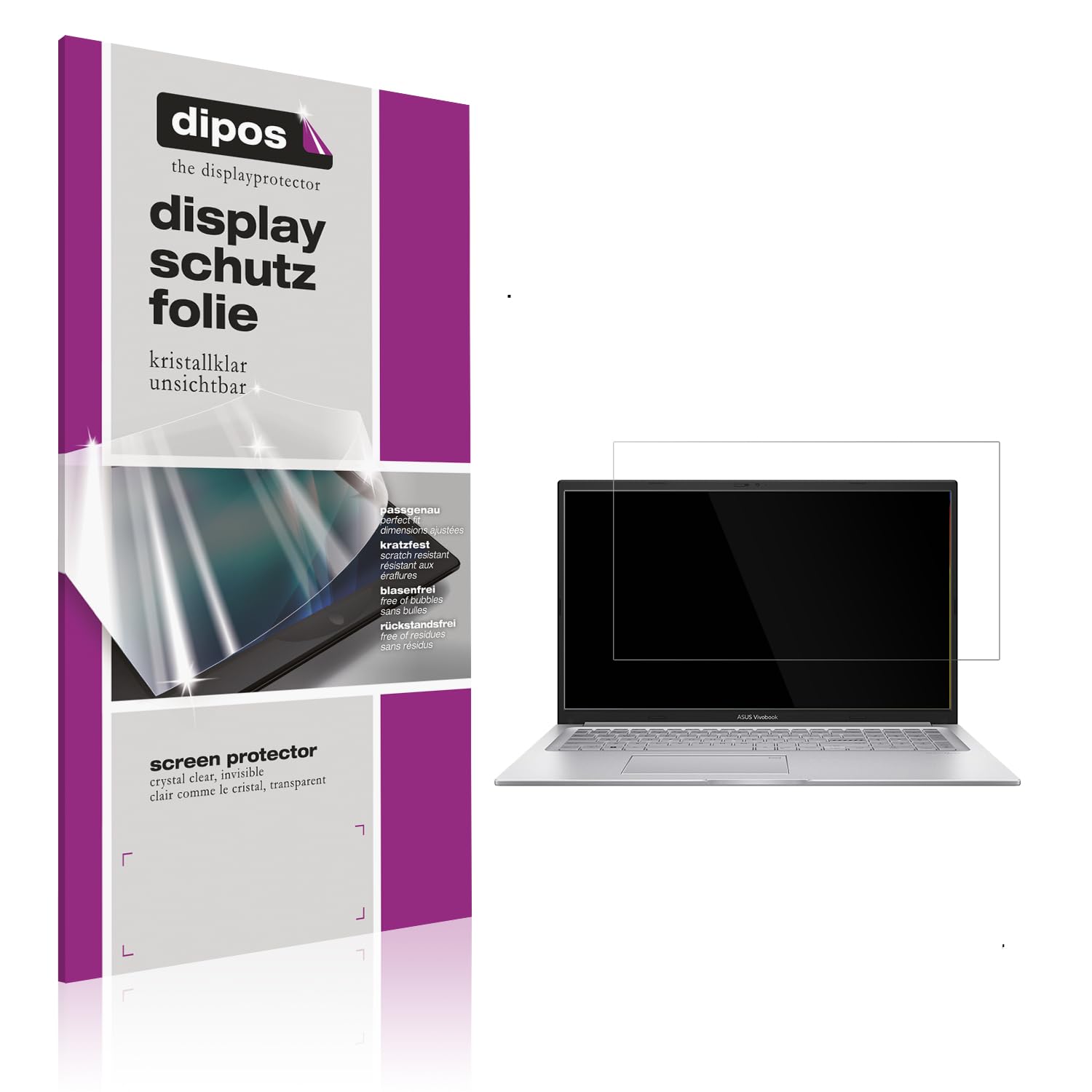 dipos 2x Film protection écran pour ASUS 17.3 Zoll i1355U