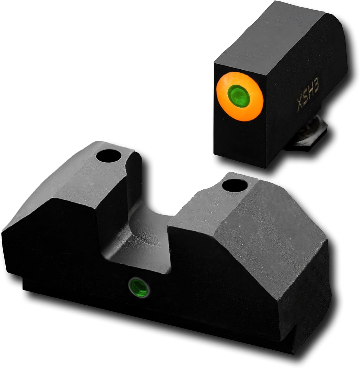 XS SIGHTS F8 Tritium Night Sight Glocks, Large Tritium Front Sight, Fast Acquisition, Wide U-Notch Rear, Easy Alignment, Fits All Glocks