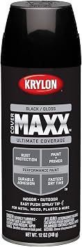 Krylon 12OZ GLS Spray Paint, 12 Ounce, Gloss Black