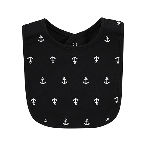 Miniatura 303 de Hudson Baby - Baberos unisex de algodón para bebés, Aviación, talla única