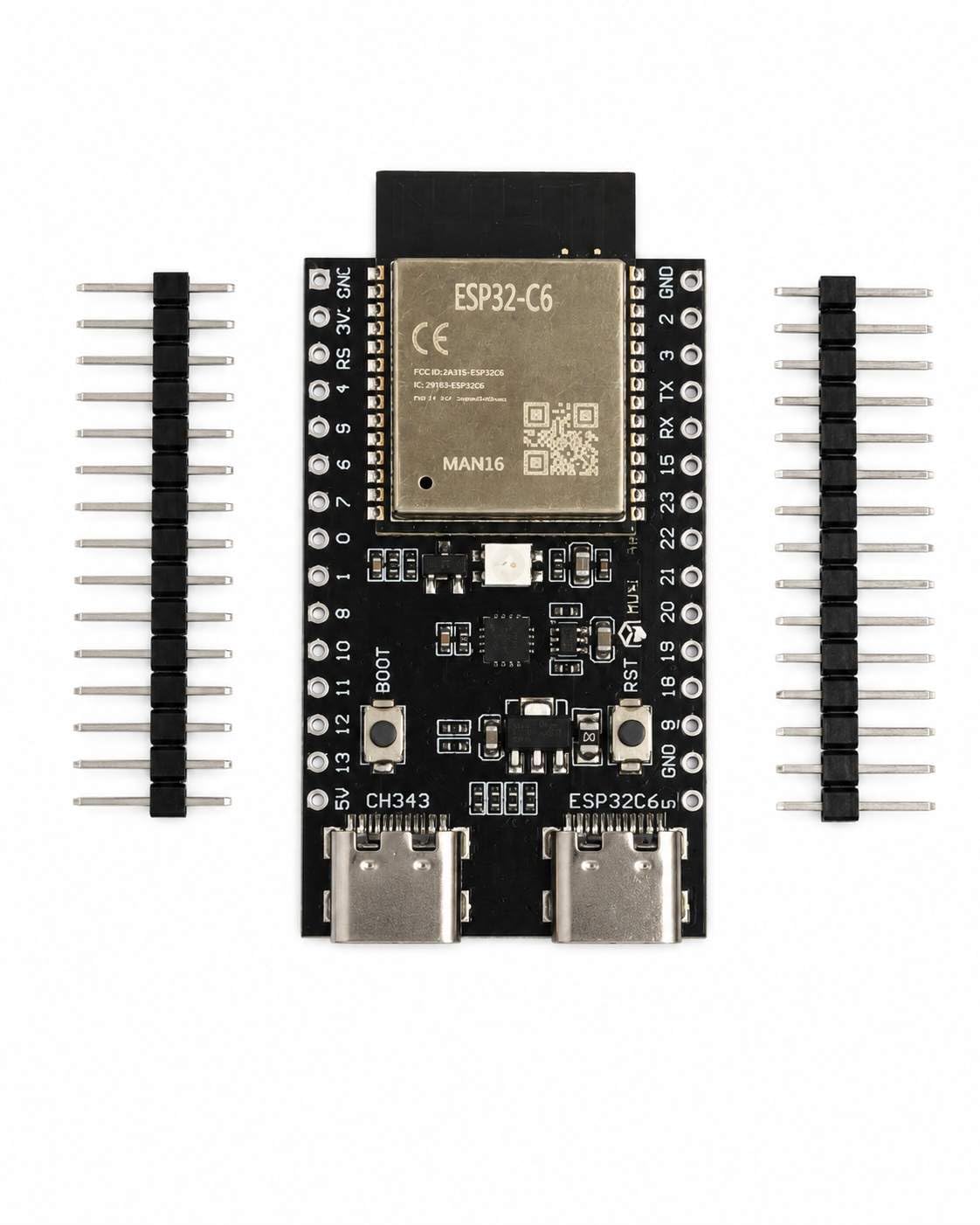 ESP32-C6 N16R8 RISC-V Development Board with WiFi 6, Bluetooth 5 LE, Zigbee, Thread, USB-C for Robotics & Smart Automation-image-47