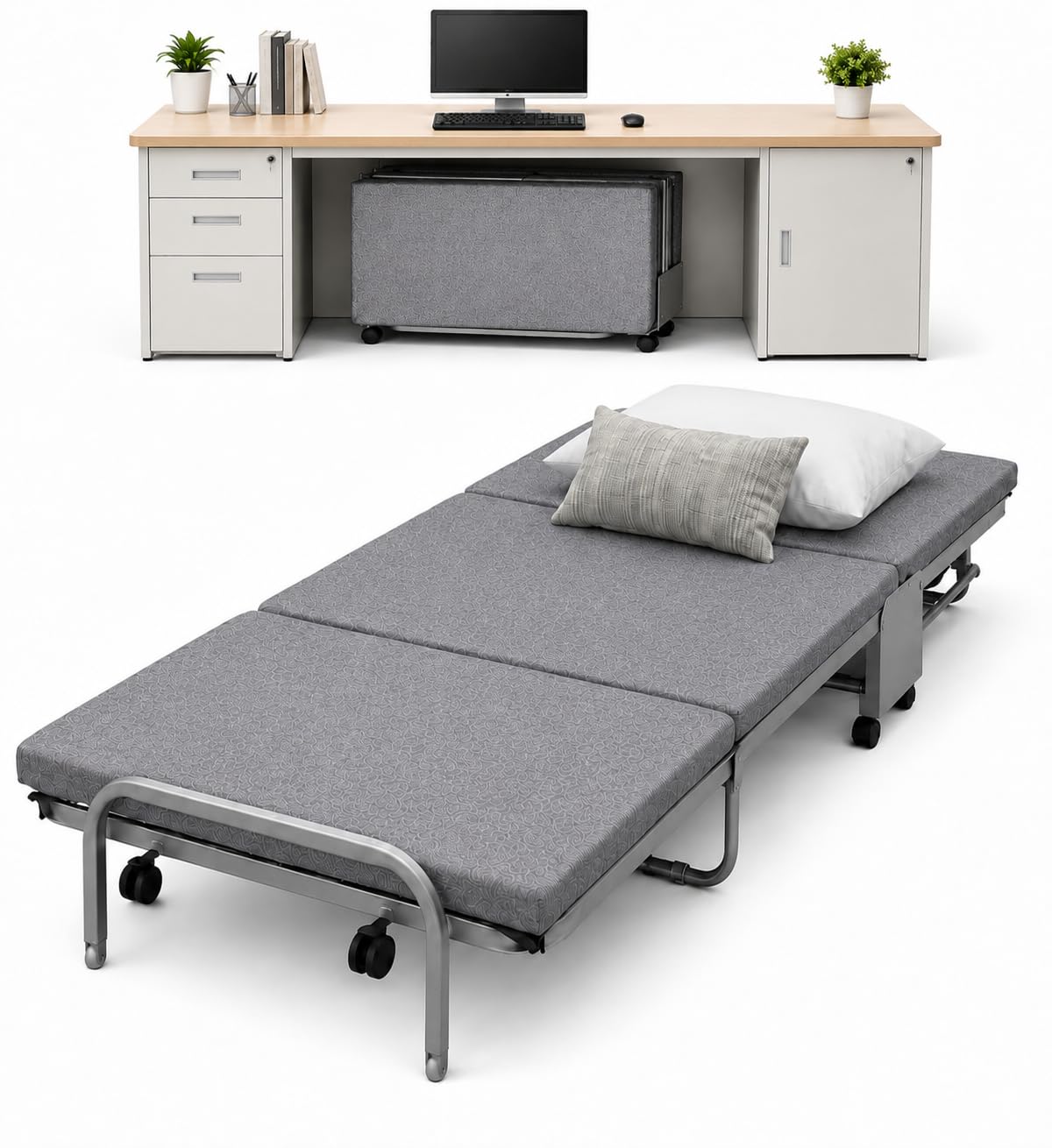 Amazon|【完成品】 幅80×奥180×高さ24cm 折りたたみベッド シングル Amazon|【完成品】 幅80×奥180×高さ24cm 折りたたみベッド シングル
