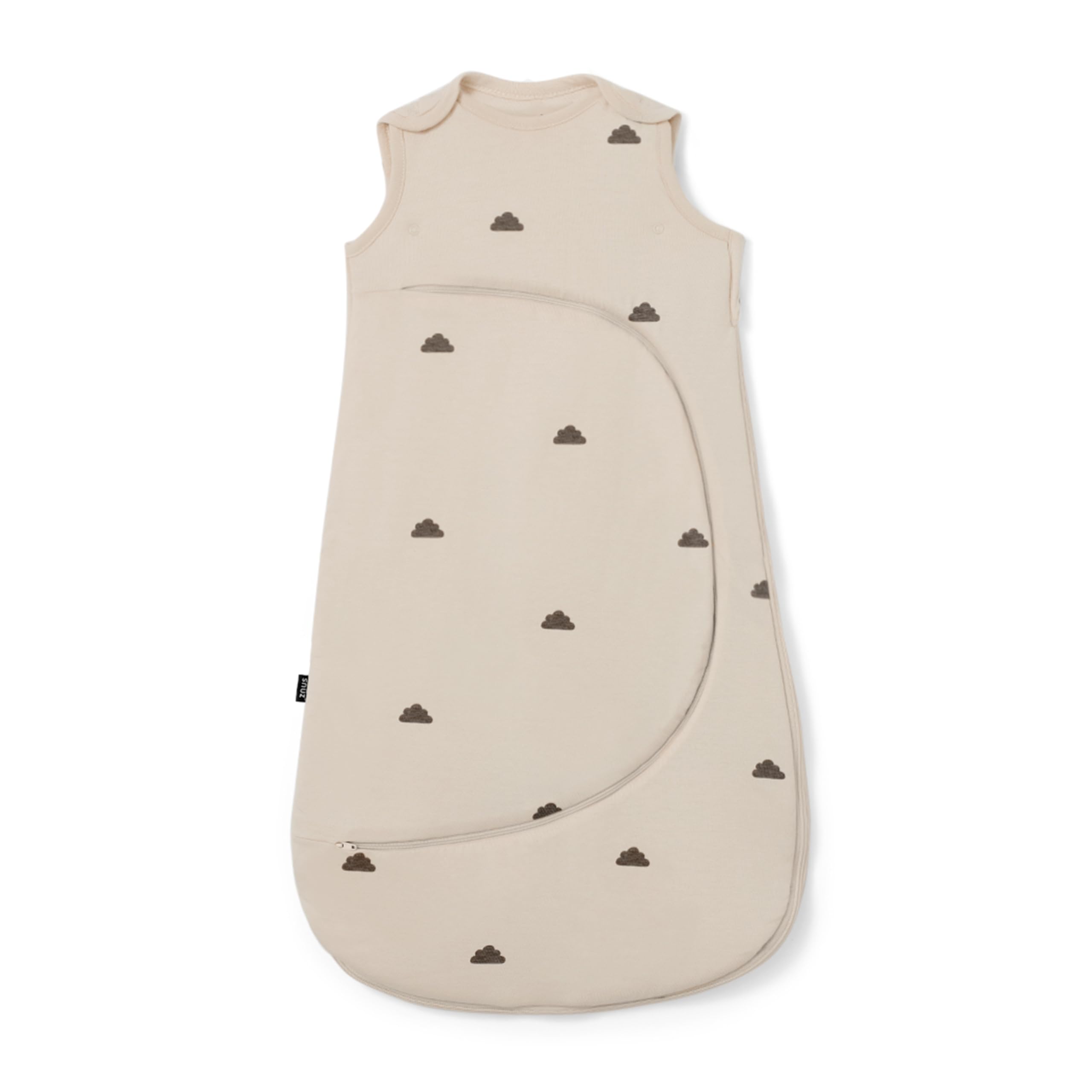 Snuz Baby Sleeping Bag with Nappy Zip, for Easy Nappy Changes Super Soft Cotton Sleeping Bags with Easy Fit Poppers