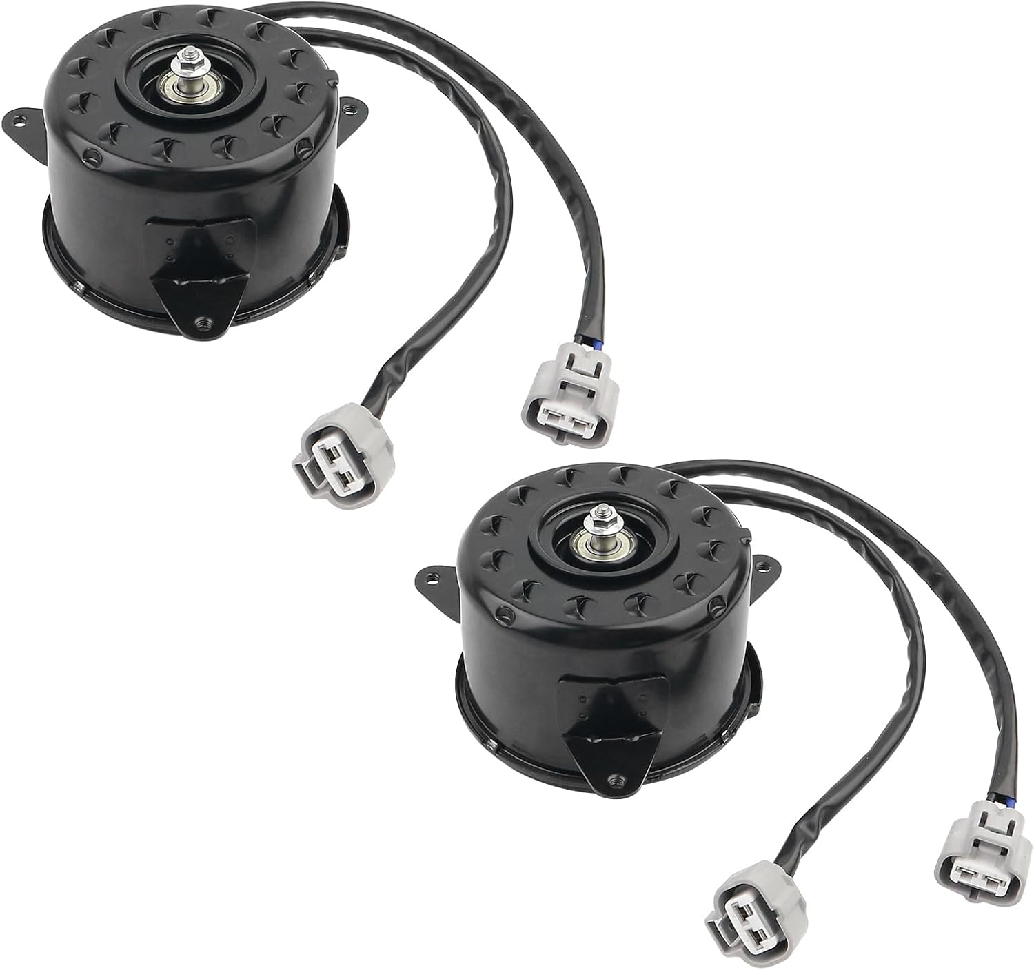 Left and Right Engine Cooling Fan Motor Compatible with Nissan GT-R R35 2009-2021 Replace 21487-JF00B 21487-JF01B